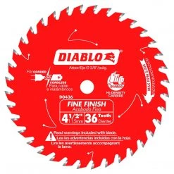 Freud Diablo 4-1/2" x 36 Tooth Cordless Trim Saw Blade D0436X