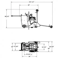 Diamond Products 26" Core Cut 25HP Kohler CC2525KC-26 Concrete Walk-Behind Saw Hydraulic Lift 78816/6047997 -Freud Diablo Blades Sales 4433 3 zopmjluah9e7ouvd