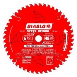 Freud Diablo 6-1/2" 48 Tooth Steel Demon Metal Cutting Saw Blade D0648CFX"