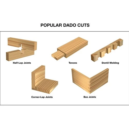 Freud 8" Pro Dado Set Blade Stack for 10" Table Saw SD208S 3 Freud 8" Pro Dado Set Blade Stack for 10" Table Saw SD208S - Image 3