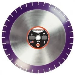 Diamond Products 26" x .155 x 1" Imperial Purple Cured Concrete Wet Blade 36815