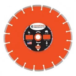 Diamond Products 48" x .210" x 1" Heavy Duty Orange Cured Concrete Wet Blade C52HX