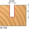 Freud 3/16" Double Flute Straight Bit 04-102