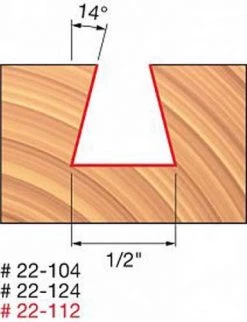 Freud 1/2" Dovetail Router Bit 22-104