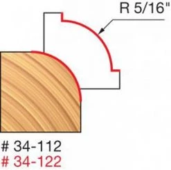 Freud 5/16" Rounding Over Router Bit (Quadra Cut) 34-112