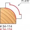 Freud 3/8" Rounding Over Router Bit (Quadra Cut) 34-114