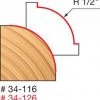 Freud 1/2" Rounding Over Router Bit (Quadra Cut) 34-116