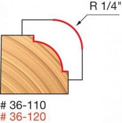 Freud 1/4" Beading Router Bit (Quadra Cut) 36-110