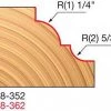 Freud 1-1/2" Classical Cove & Beading Router Bit (Quadra Cut) 38-352