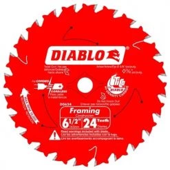 Freud Diablo 6-1/2" x 24 Tooth Framing Trim Saw Blade D0624A