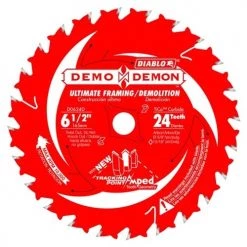 Freud Diablo 6-1/2" x 24 Tooth Ultimate Framing / Demolition Saw Blade D0624DA