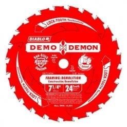 Freud Diablo 7-1/4" 24 Tooth Demo Demon Saw Blade D0724DA