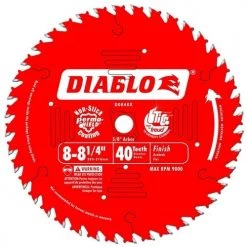 Freud Diablo 8-1/4" 40 Tooth Finishing Saw Blade D0840X