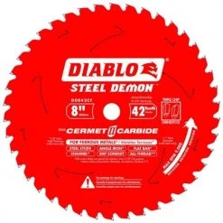 Freud Diablo 8" 42 Tooth Steel Demon Cermet 2 Carbide Ferrous Metal Saw Blade D0842CF