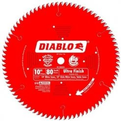 Freud Diablo 10" 80 Tooth Carbide Circular Saw Blade D1080X