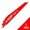 Freud Diablo 6" Demo Demon 6/12 TPI Reciprocating Saw Blade (5 Pack) DS0612BW5