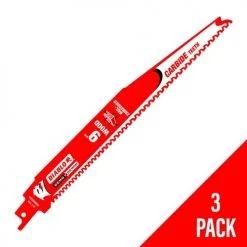 Freud Diablo 9" Demo Demon 6 TPI Carbide Reciprocating Saw Blade (3 Pack) DS0906CWS3