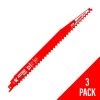 Freud Diablo 12" Demo Demon 3 TPI Carbide Pruning Reciprocating Saw Blade (3 Pack) DS1203CP3