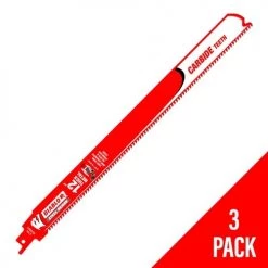 Freud Diablo 12" Steel Demon Thick Metal 8 TPI Carbide Reciprocating Blade (3-Pack) DS1208CF3