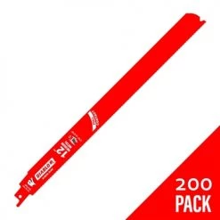 Freud Diablo 12" Steel Demon (Auto Demo) Medium Bi-Metal 14/18 TPI Reciprocating Saw Blade (200 Pack) DS1214WBF200